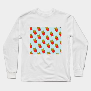 French fries Pattern Long Sleeve T-Shirt